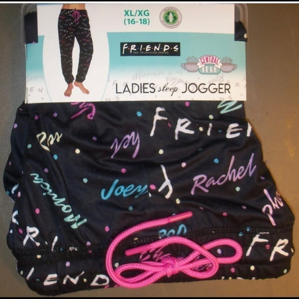 NWT Women's Friends Pajama Pants W/ Tie 2xl sizes Sleep Joggers